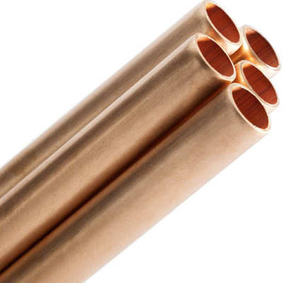 C10400 C10500 C10700 EN H62 H65 H68 Ống liền kim loại Ống thẳng/Ống đồng OD 1/2" 3/4" Ống tròn bằng đồng